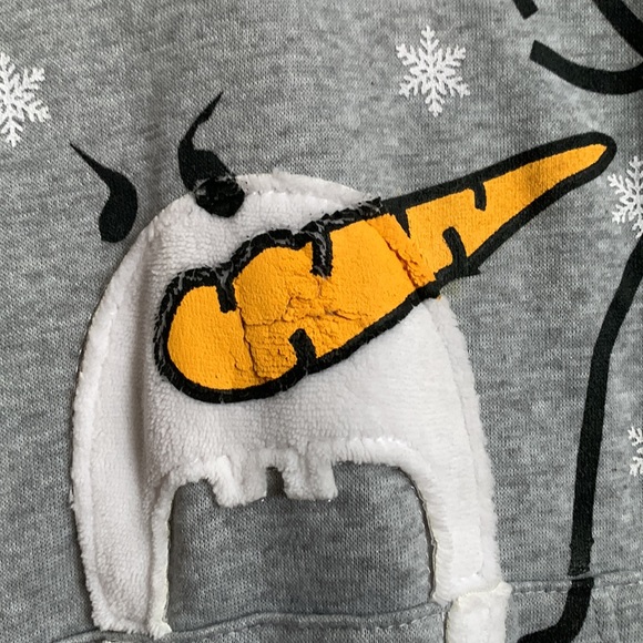 Angry Snowman Christmas Hoodie | Stitches - Picture 2 of 6